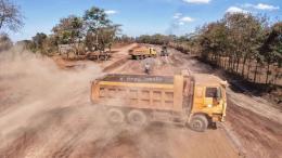 File image of ongoing construction works along the Illasit–Taveta Road.